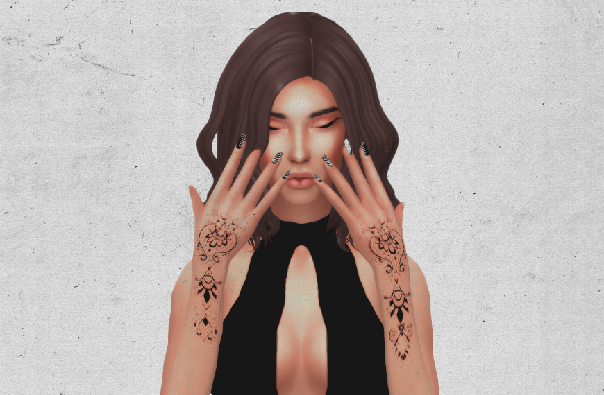 Sims 4 Cc Finds Sims Super Addicted Henna Tattoos 🎈 Download