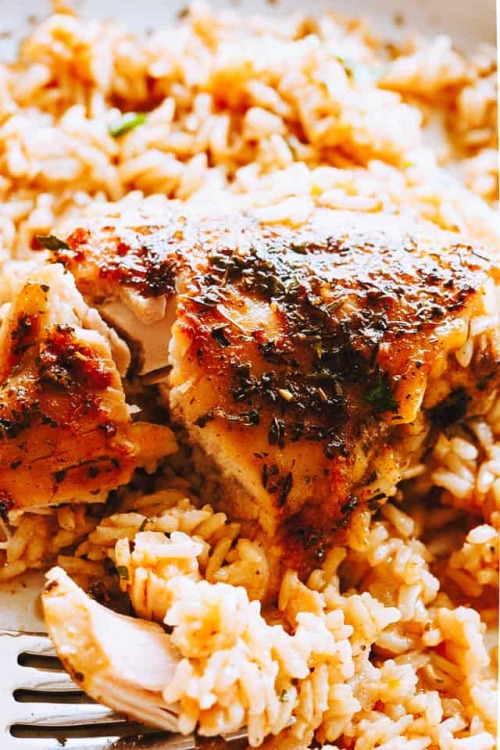 daily-deliciousness:Garlic butter chicken rice