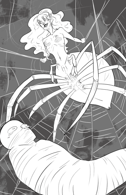 juicy-queer-peach:Monster girl challenge day 6: Spider...