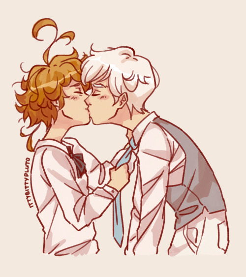 Neverland Kiss Tumblr,Emma X Ray X Norman Kiss Should Emma End Up With Norm...