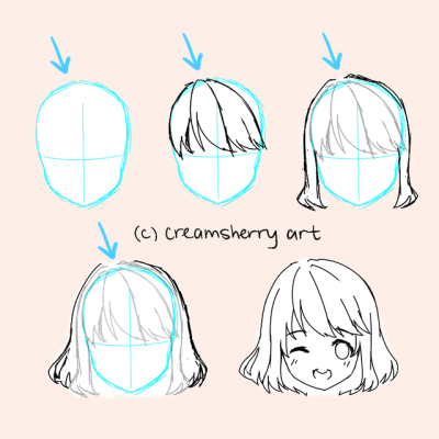 Anime Hair Tutorial Tumblr