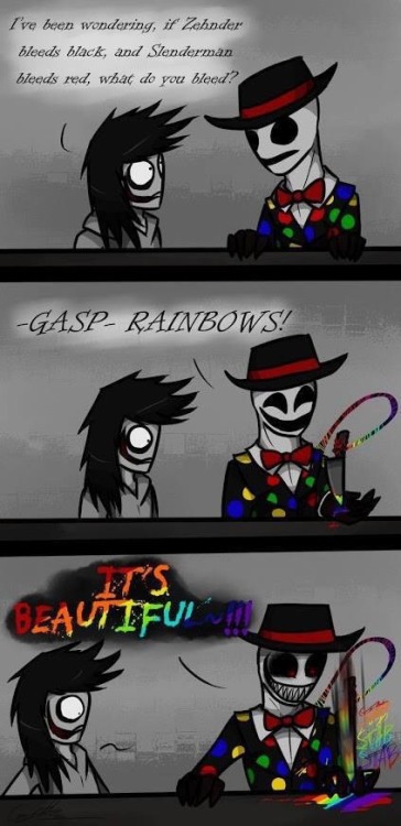 blood rainbow rainbows jeff the killer splendor splendorman creepy pasta creepypasta creepy pasta slender man slenderman slendy slender trenderman trender zehnderman zehnder offenderman offender family slender family fam