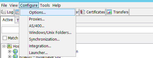 VLTrader Configure Options