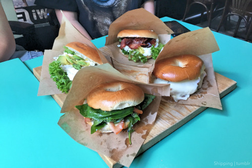 5hipping:I went to this really cute bagel place and it was so...