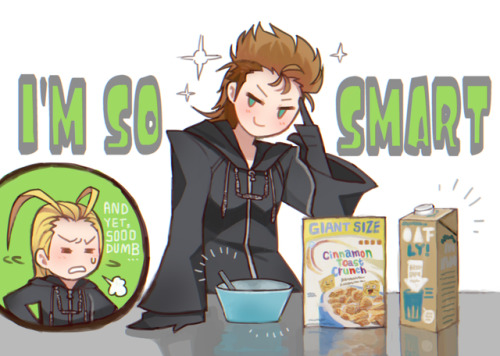 Demyx got the cereal and milk!XD