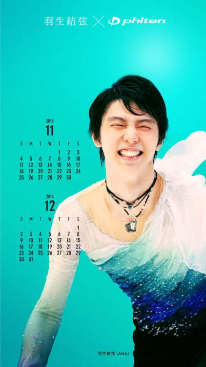 nanoka12:Calendar wallpapers for iphone || Yuzuru Hanyu 2018...