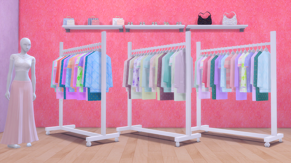 Sims 4 Custom Content Finds Pixelsimdreams ♦ Ts3 To Ts4 Clothing Rack