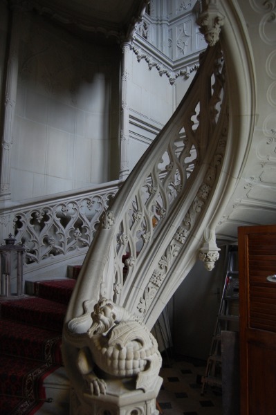 Stairs at Schadau Castle , Thun, Switzerland