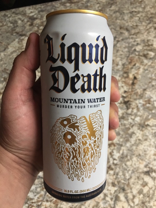 liquid death mountain water vs liquid death sparkling water
