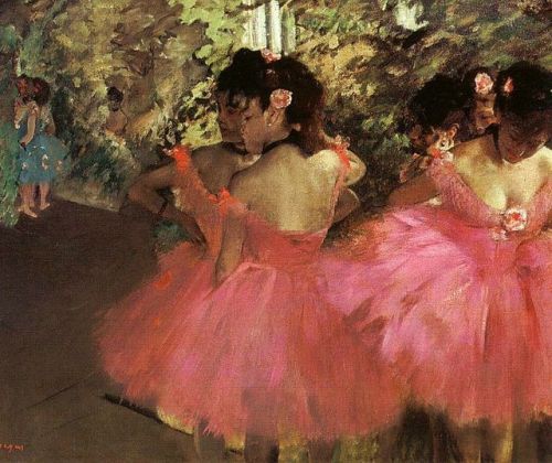 artist-degas:Dancers in Pink, Edgar...