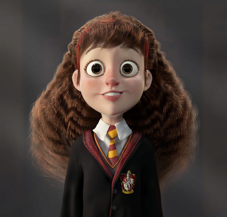 Confessions Of A Comiccon Addict By Geek Remedy — Beautiful 3d Animation Of Hermione Granger 