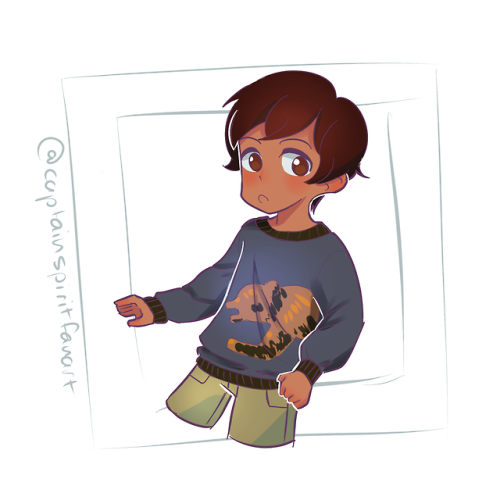 captainspiritfanart:i found this sweater in old navy and drew...