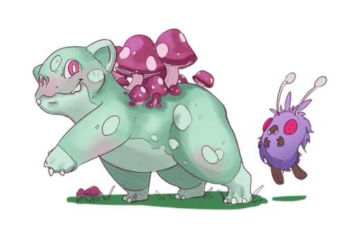 vincenzonova:Have a few little Bulbasaur doodles I did a few...