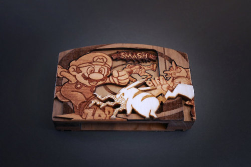 theomeganerd:Video Game Laser-Carvings by Pigminted | Etsy