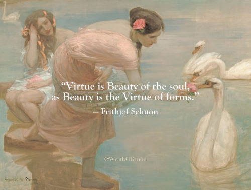 wrathofgnon:“Virtue is Beauty of the soul, as Beauty is the...