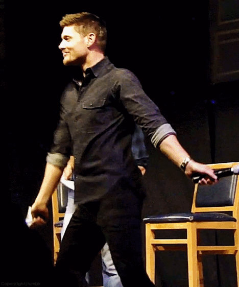 Various gifs of Jensen Ackles dancing - cause your 