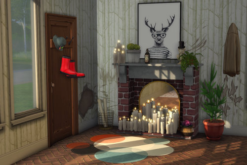 kiwisims4:Romantic Candle FireplaceThis has been a labour of...