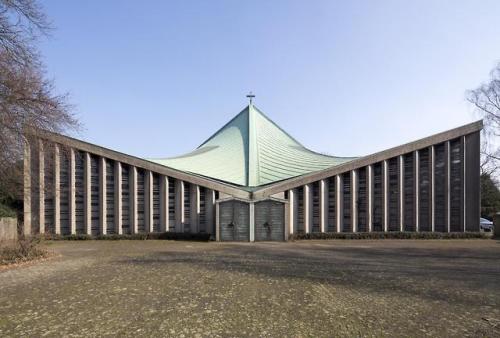 germanpostwarmodern:Church St. Pius X. (1966-68) in Krefeld,...