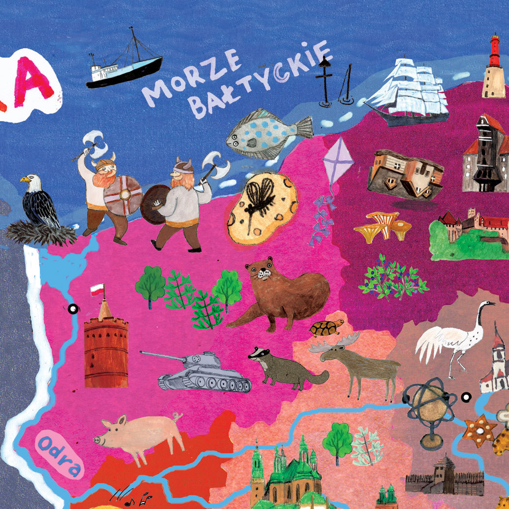 A Really Cute Map Of Poland For Kids From ZUZU Lamus Dworski   Tumblr N4wyc0OLjG1tzeqovo2 R1 1280 