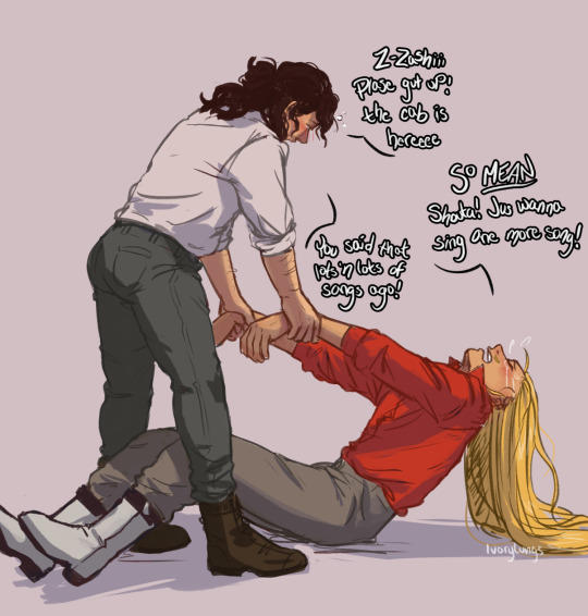 only thing is that they’re both wasted here making everything 10 times harder u__u