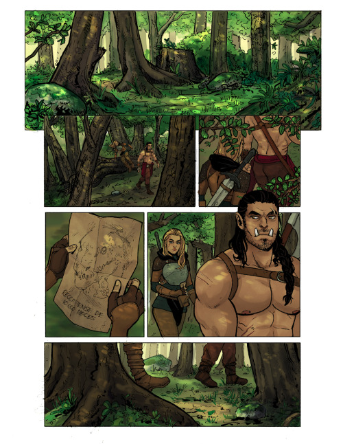 maltairs:i did a short comic about two monster hunters!! 