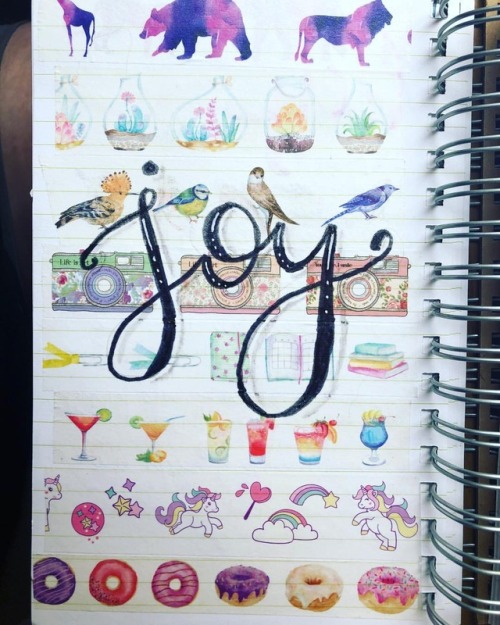 Joy.Journal page.I don’t know.#lettering...