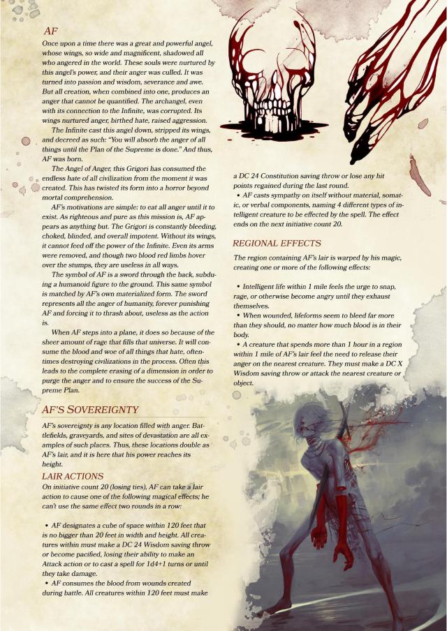 DnD 5e Homebrew — ”Compendium of Angels” excerpt part 1: “Heavenly...