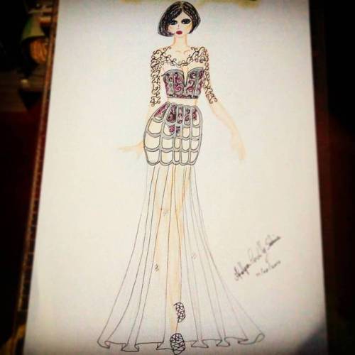 Darkness Love #drawning #fashion #powerofwoman #fashiondesigner...