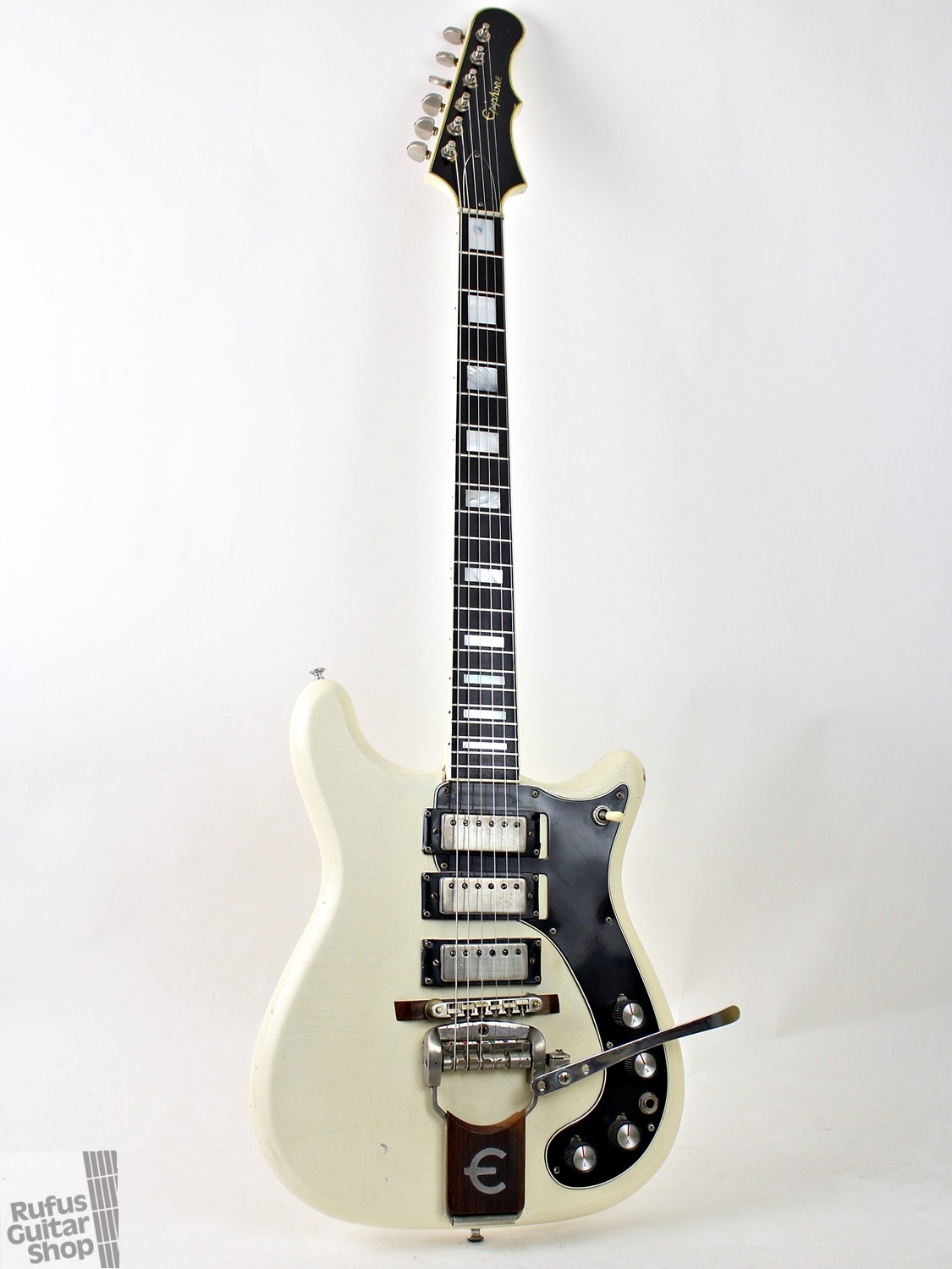 1960s Epiphone Crestwood Deluxe White Space Beach