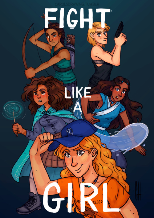 carolsdrawing:I’ve united some of the girls in my favorite ya...