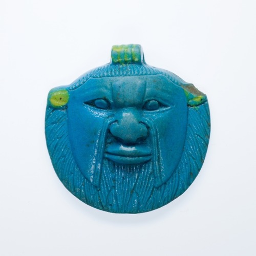 lionofchaeronea:Ancient Egyptian faience amulet depicting the...