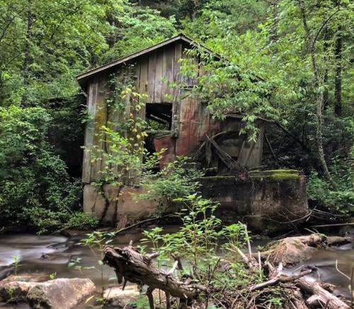 abandonedandurbex:An abandoned mill in the woods of North...