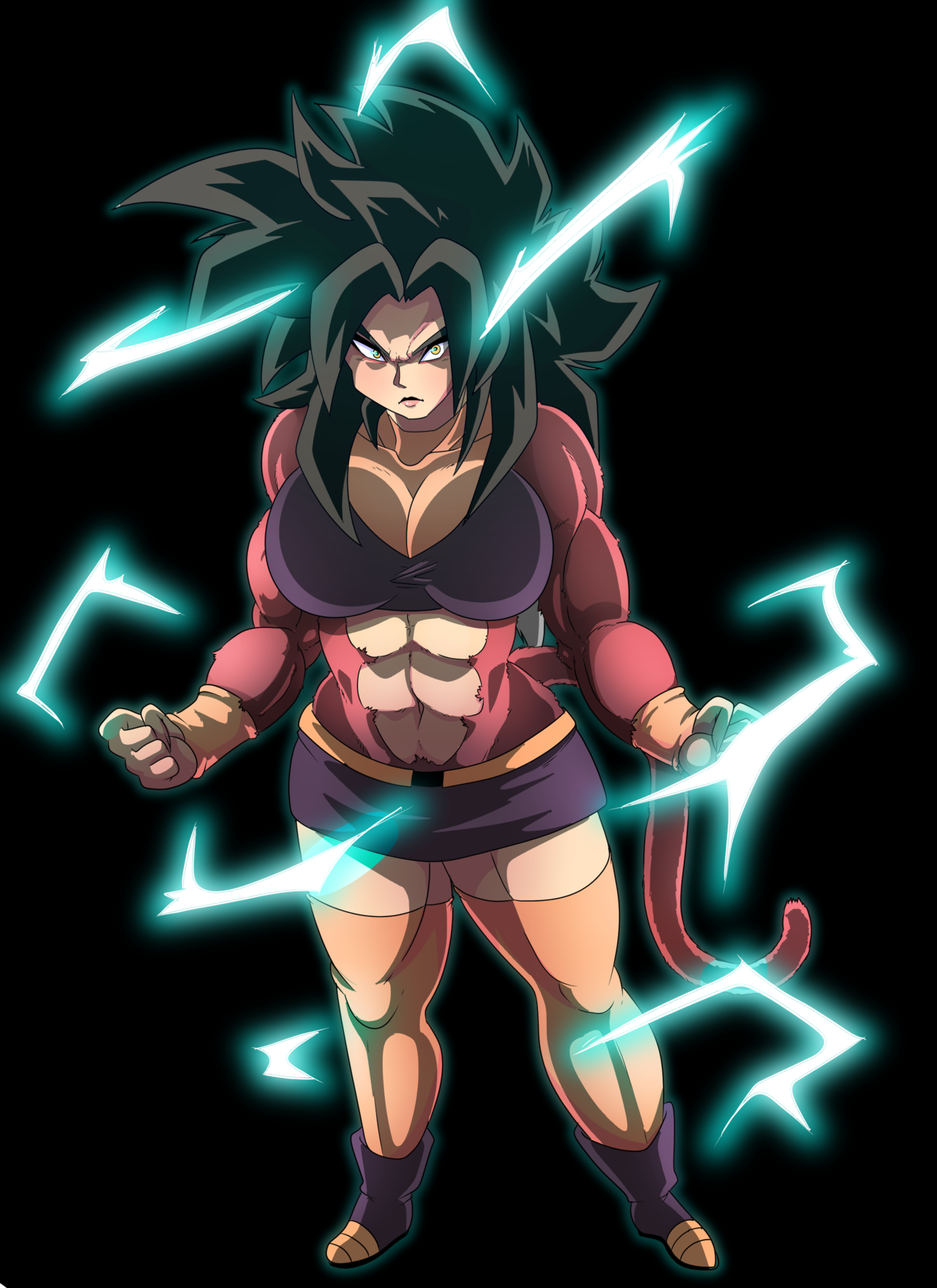 Image Of Angelxart Super Saiyan 4 Oc I Did As A Commission Her Name.