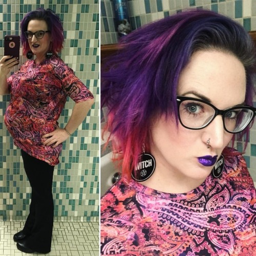 Yesterday’s ensemble. #witchesofinstagram #purplehair...