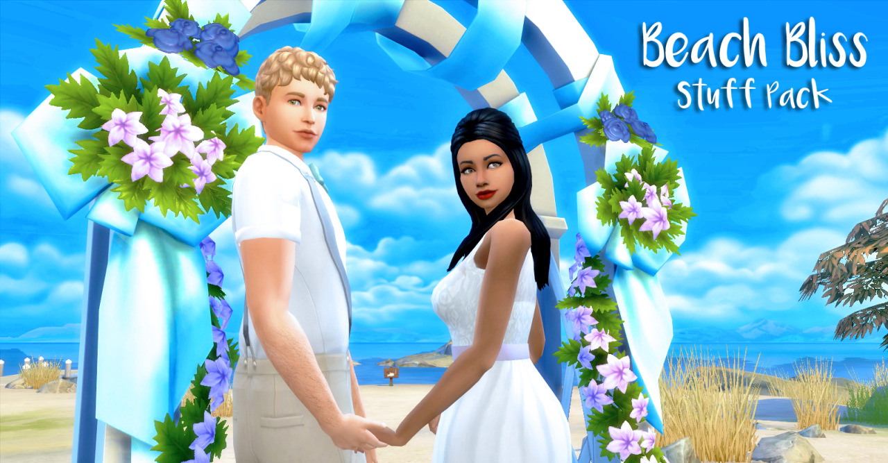 jellyfish-simblr: Beach Bliss Wedding Stuff... : Sims 4 ...