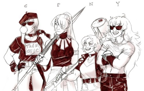 showmethegreyspace:Rwby girl gang idea: please consider Team...