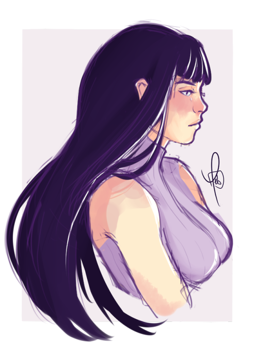 debgall:little sketch of Hinata ‘cause she is fun to draw....