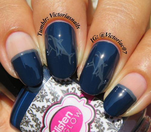 Nail art using Glisten & Glow Mother Wind. Let’s call this...