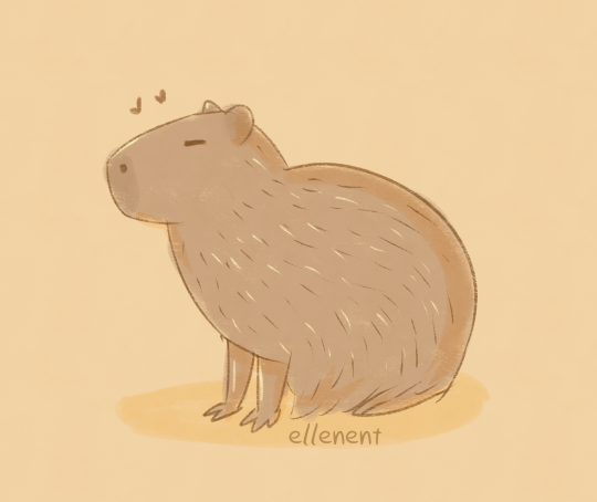 Colorful Capybara Sketch