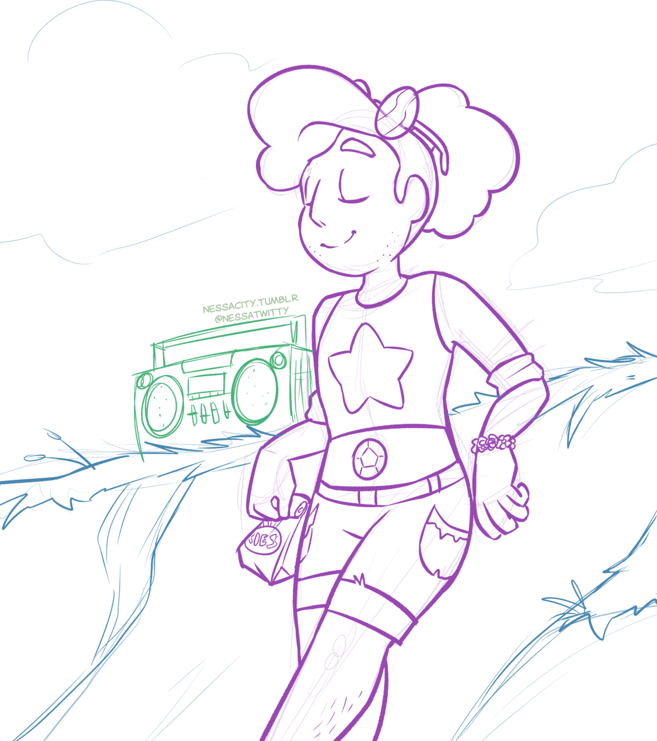 Stevonnie is very important, please Rebecca let them rest after this is all over, maybe grab a snack at Fryman’s and one of Greg’s boomboxes and just go chill on the beach or something idk Jumped at...