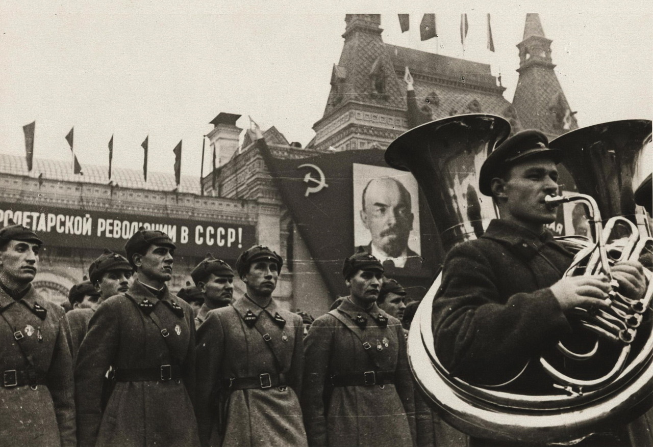 Parade on the Red Square in Moscow, November 7, 1935
