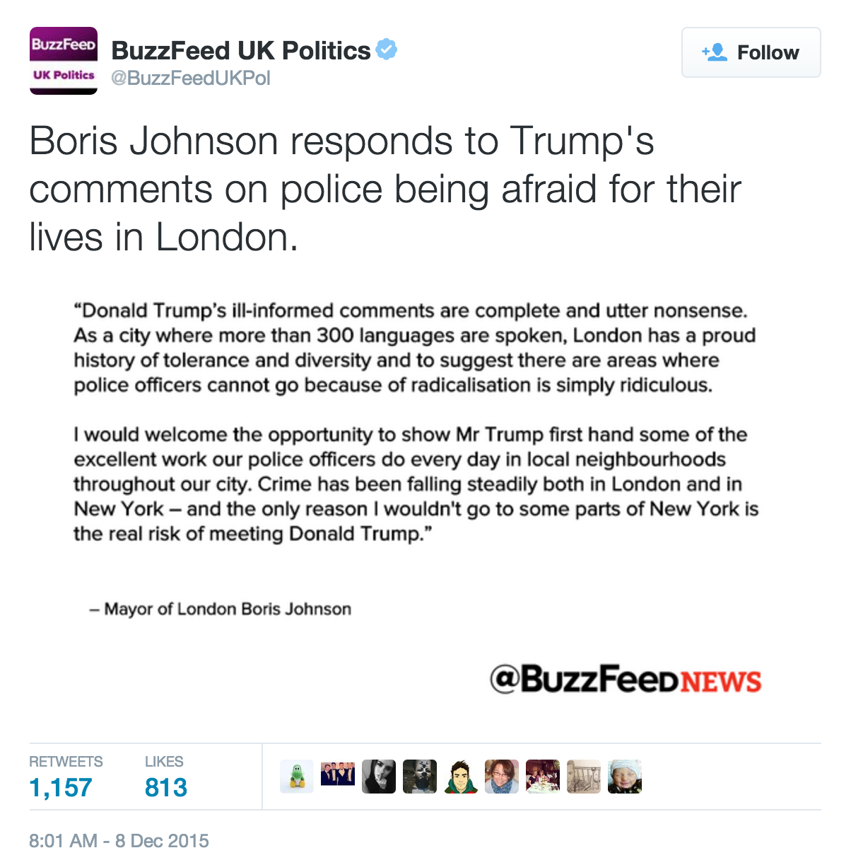 feathers:
“ buzzfeed:
“ That’s quite a quote.
”
In case you don’t follow UK politics: Boris Johnson is a Conservative politician. That’s the Party of the Prime Minister who’s pushed for bombing Syria. PM who’s incidentally a former schoolmate of...