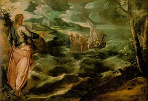 Christ on the Sea of Galilee, TintorettoMedium:...