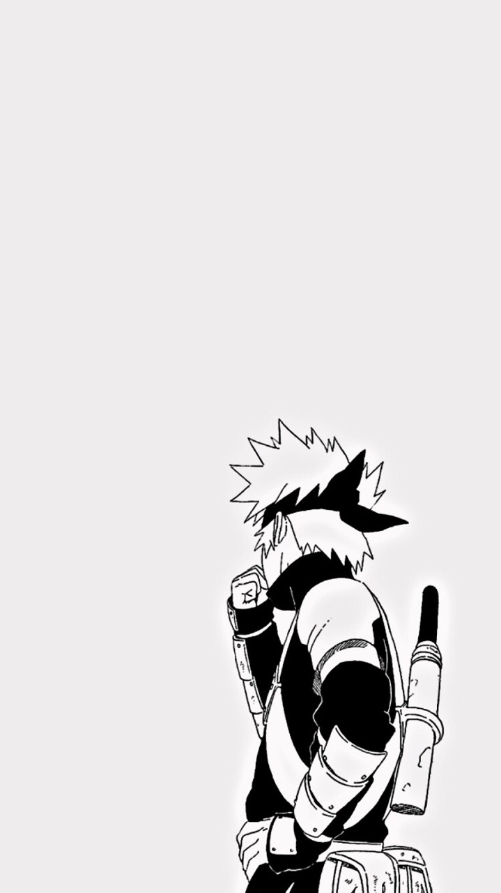 Kakashi Black And White Wallpaper