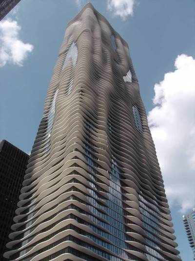 Aqua Tower from Chicagos wondrous architecture group, Studio Gang.