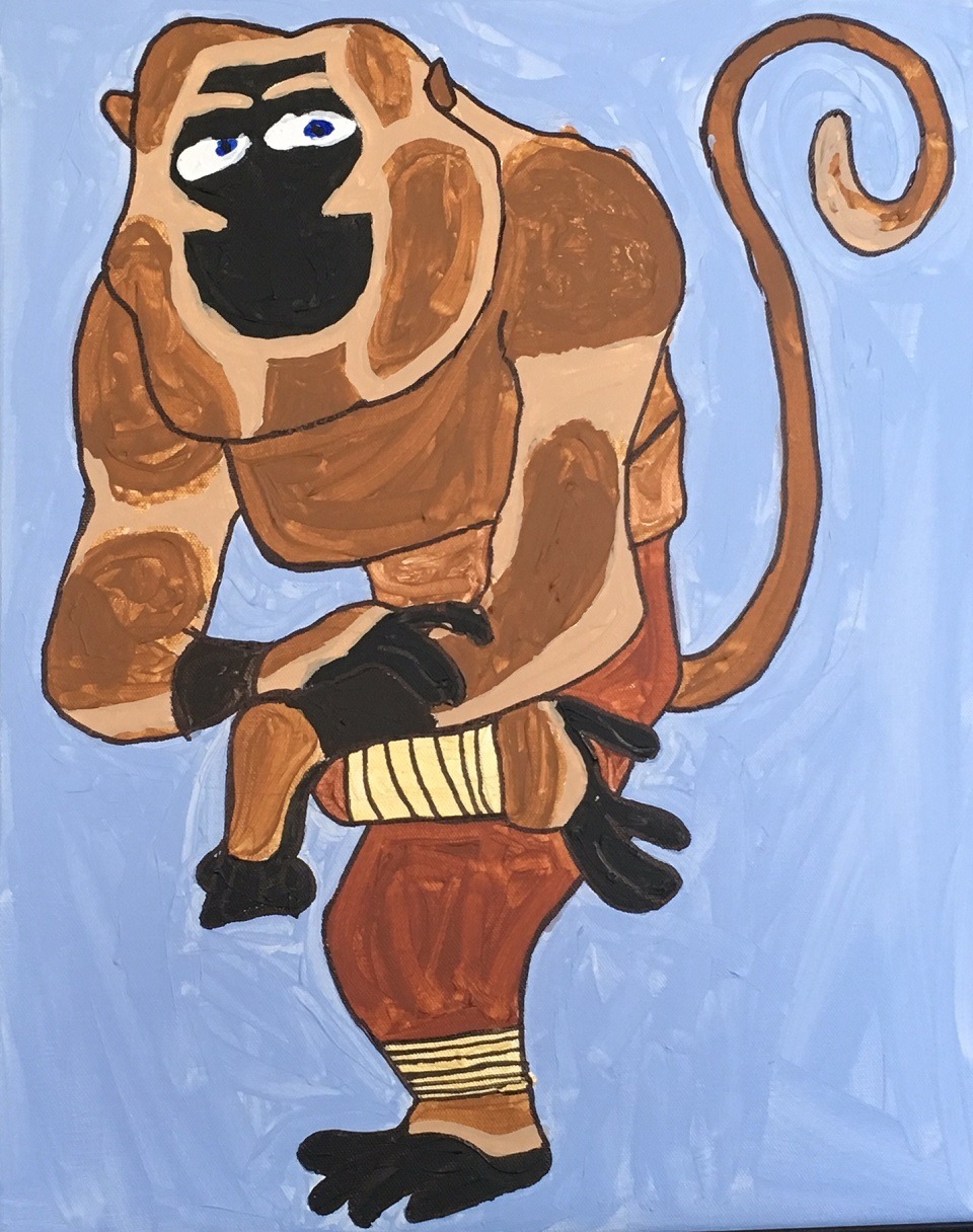 Jeffreys Art Monkey From Kung Fu Panda 3