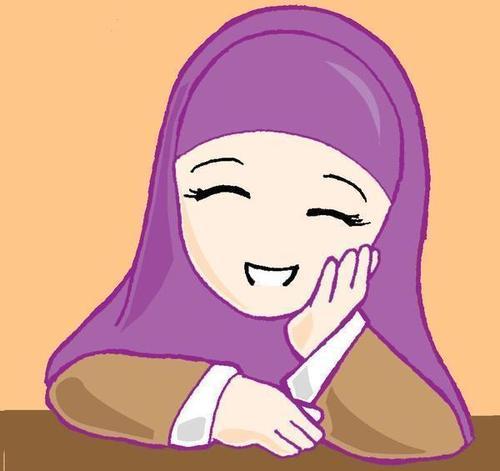  Gambar  Kartun  Orang  Pake Hijab 