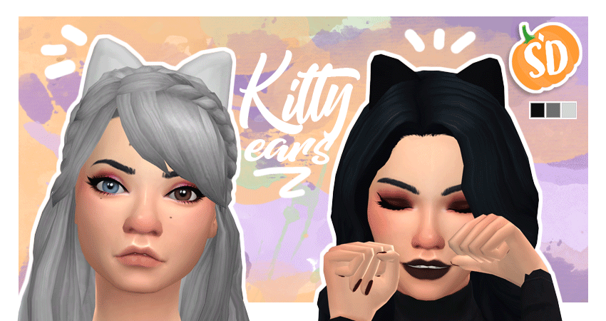 Kitty ears by sondescent - The Sims 4.
