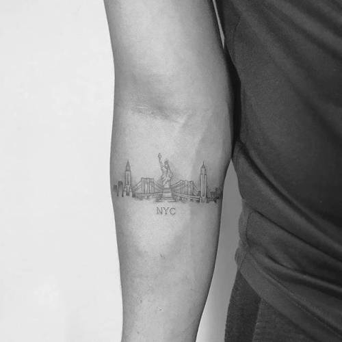 Caliinkslinger  Mets tattoo New York city skyline tattoo tattedup  inkedupguys blackngreytattoo tatted nyc asylumtat2  Facebook