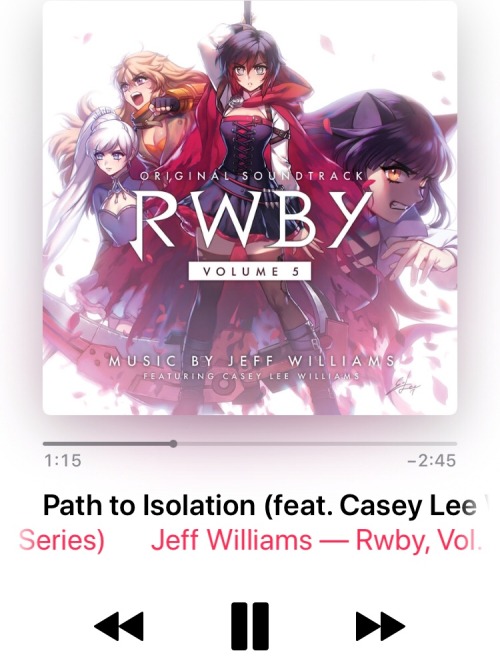 Rwby Volume 5 Soundtrack Tumblr
